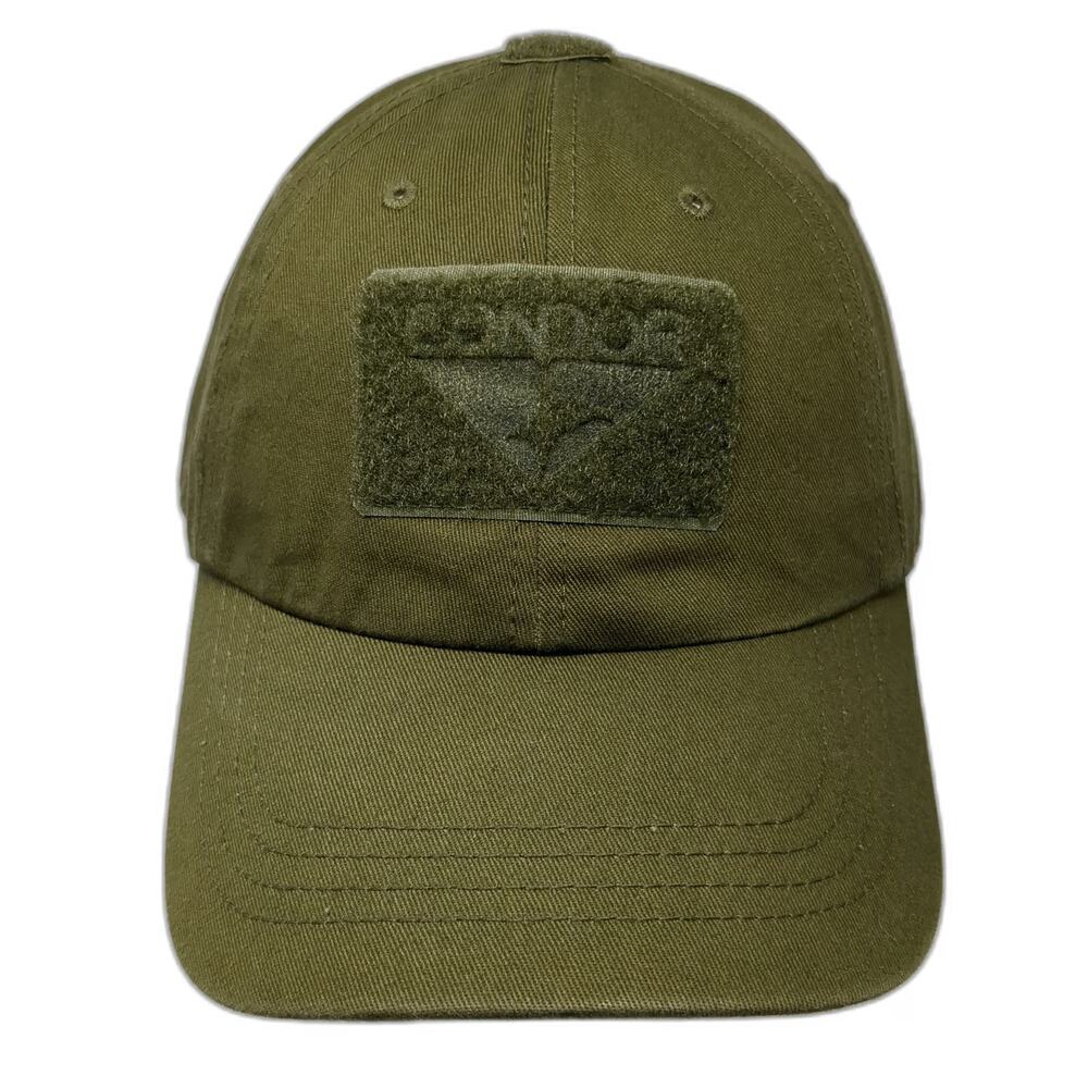 Condor Baseball Cap Green OS Tactical Hook and Loop Patch Panels Adjustable
